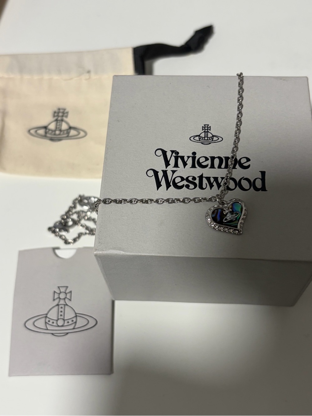Vivienne Westwood Silver Heart Necklace